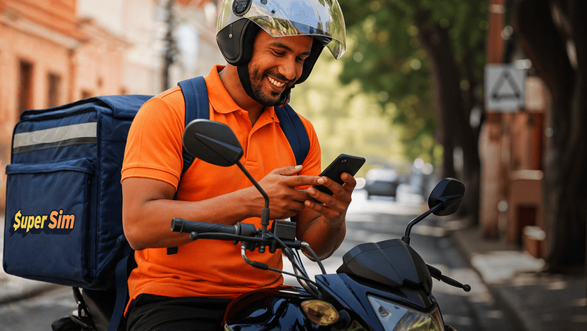 Empréstimo para negativado liberado na hora — pessoa consultando score de crédito no celular